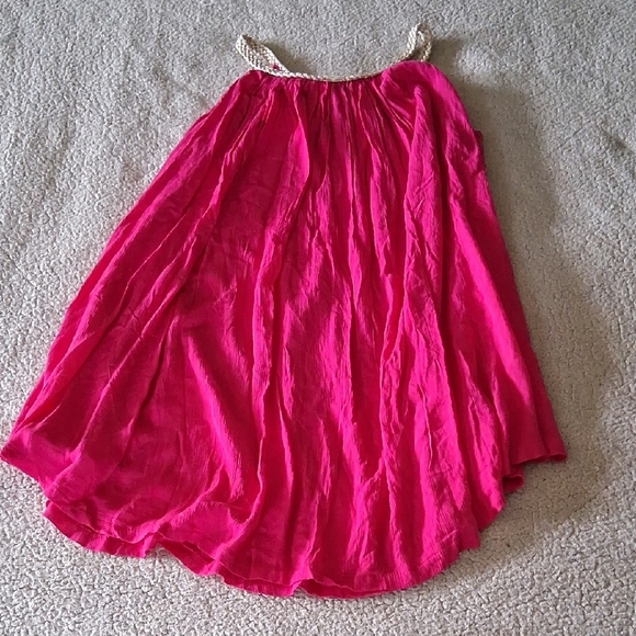 New Sand & Spirit Fuchsia Dress with Braided Neckline - Picture 5 of 5